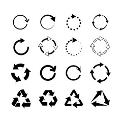 vector reload arrows. round arrows