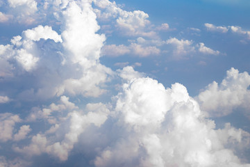 Obraz premium cumulus clouds top view