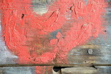 detail of a graffiti on the wall