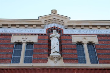 Maison de Saint Vincent de Paul dans le village de Chatillon sur Chalaronne - Département de l'Ain...