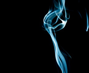 Smoke on black background