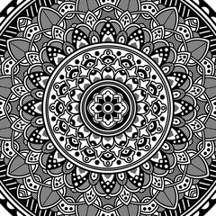 Ethnic Mandala Ornament. Arabic, Pakistan, Moroccan, Turkish, Indian, Spain motifs