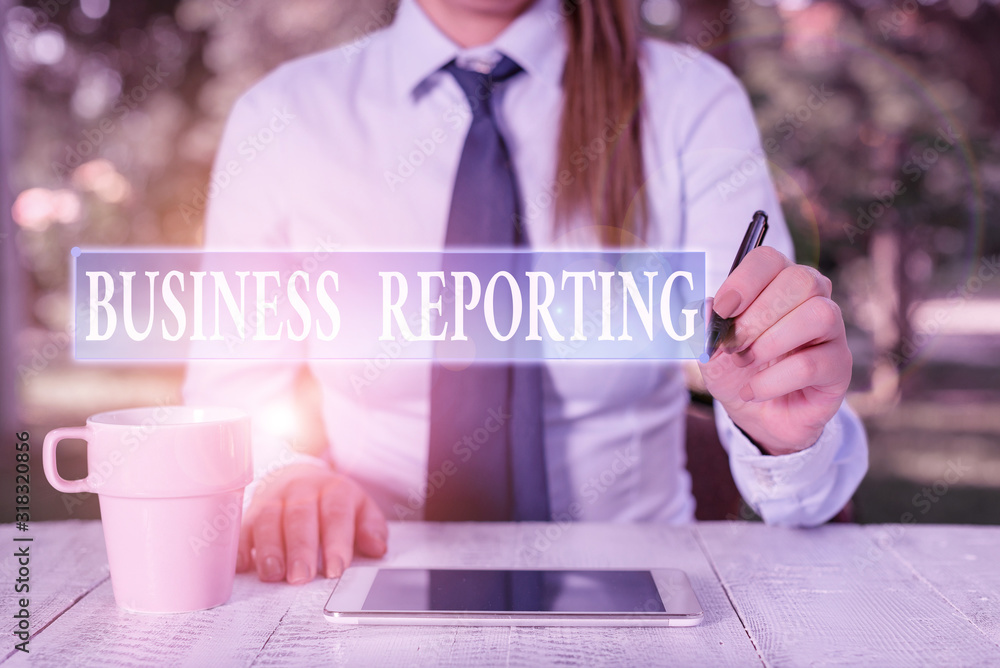 Poster conceptual hand writing showing business reporting. concept meaning a formal written document for a 