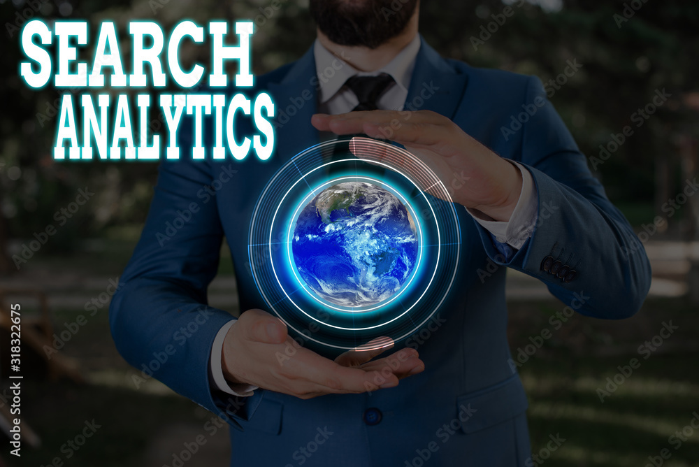 Poster text sign showing search analytics. business photo showcasing investigate particular interactions am