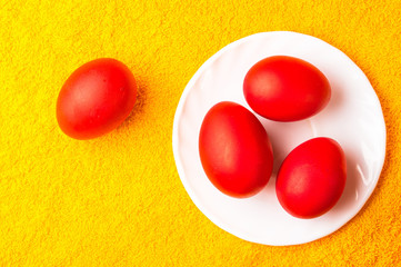 Kulichi, traditional Russian Easter cake with icing