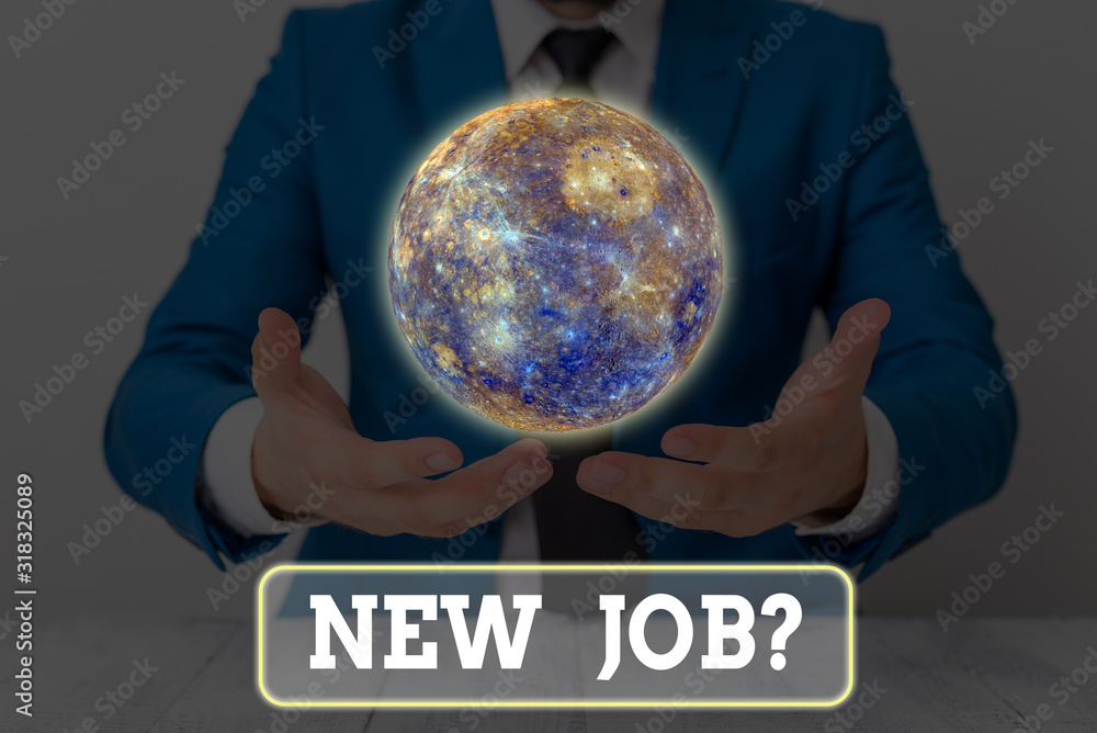 Poster text sign showing new job question. business photo showcasing asking if a demonstrating got regular 