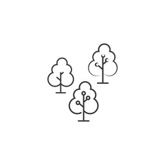 Tree Line Logo Template vector symbol