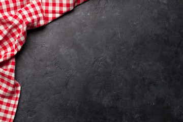 Kitchen table with tablecloth