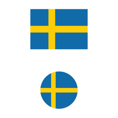 vector illustration of Sweden flag sign symbol