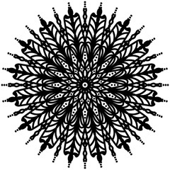 Abstract mandala on white background