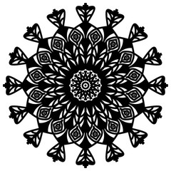 Abstract mandala on white background