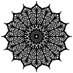 Abstract mandala on white background