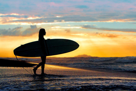 Surf Girl Sunset