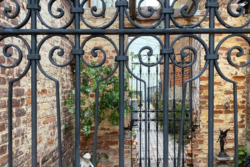 entrance sanctuary wrought iron gate