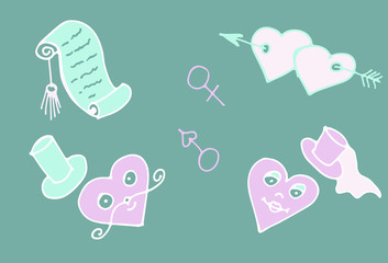 Valentines day Love Background heart