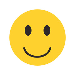 smiley face emoji symbol icon isolated vector