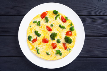 Italian healthy breakfast Omelette
