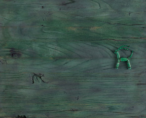 green wooden background for St. Patrick's Day