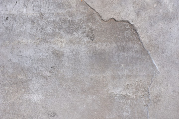 Damaged surface of concrete