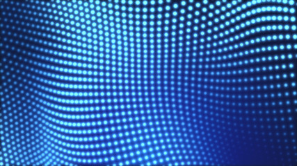 Fototapeta premium Dot blue wave light screen gradient texture background. Abstract technology big data digital background. 3d rendering.