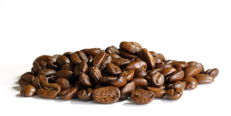 coffee beans on a white background