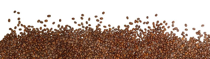 coffee beans on a white background