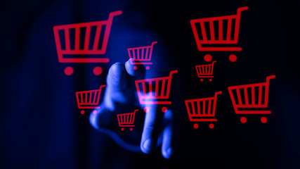 shopping online digital concept in hand