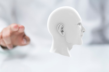 Mind, brain power and energy concept.