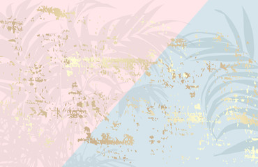  Vector art illustration in pastel gold rose pink color.