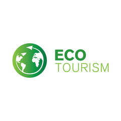 Vector logo of eco-travel, tourism and camping