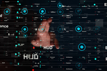 Innovation futuristic digital data binary code background technology