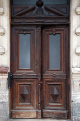 old european style double doors