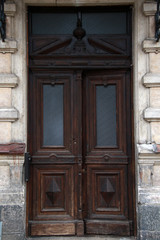 old european style double doors