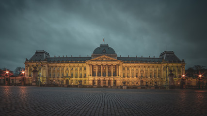 Fototapeta na wymiar Le palais royal de Bruxelles