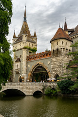 Vajdahunyad Castle in Budapest, Hungary.