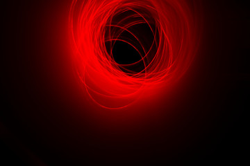 Abstract background with red color light painting