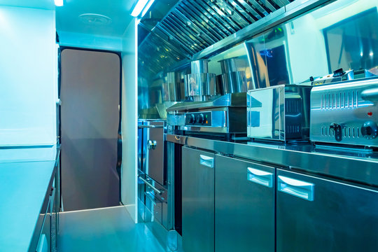 The Mobile Kitchen. Mobile Restaurant. Compact Mobile Kitchen. Stainless Steel Kitchen Appliances. Cooking Equipment. Public Catering Establishment. Cafe. Restaurant.