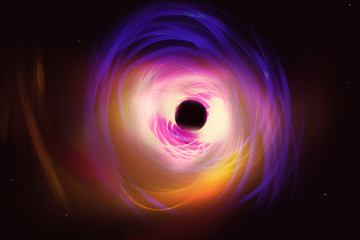 Abstract blackhole photo illustratiuon.