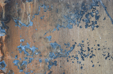 Rusted metallic board