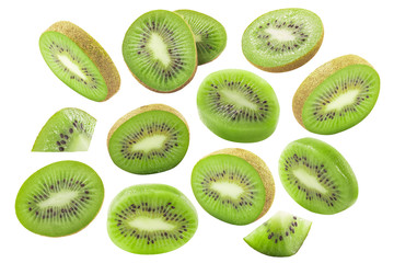Kiwifruit slices, paths