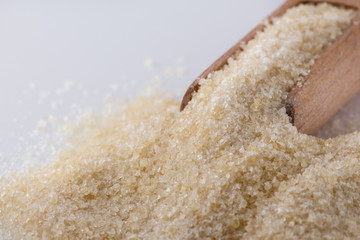 natural animal gelatin on white acrylic background