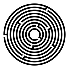 Abstract maze labyrinth with entry and exit