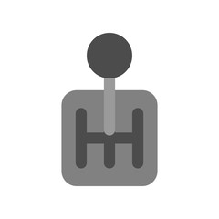 Gear box icon isolated on white background. Vector illustration.