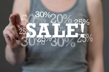SALE CONCEPT DIGITAL in hand