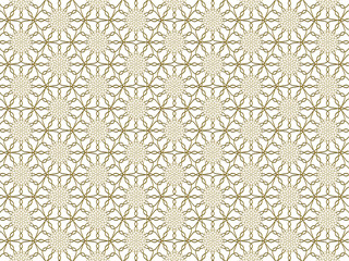 Golden arabesque ornament 