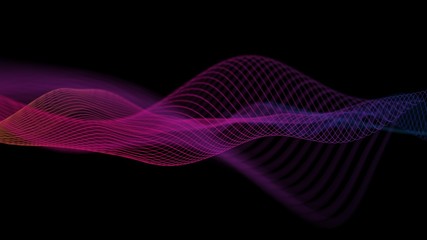 Abstract music wave technology background. Music background with geometric line pattern. Futuristic technology style.