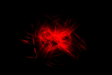 Abstract background with red color light painting