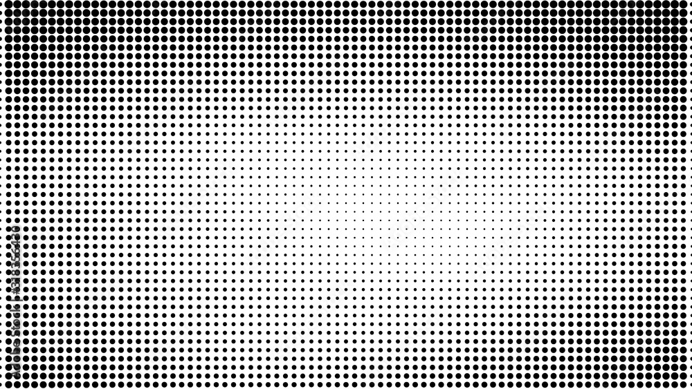 Wall mural halftone dotted background. halftone effect vector pattern. circle dots isolated on the white backgr