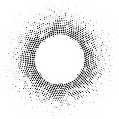 Halftone dotted background. Halftone effect vector pattern. Circle dots isolated on the white background..