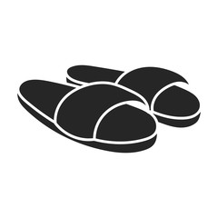 Sandal vector icon.Black vector icon isolated on white background sandal .